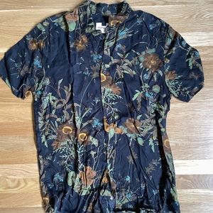 Floral button down shirt